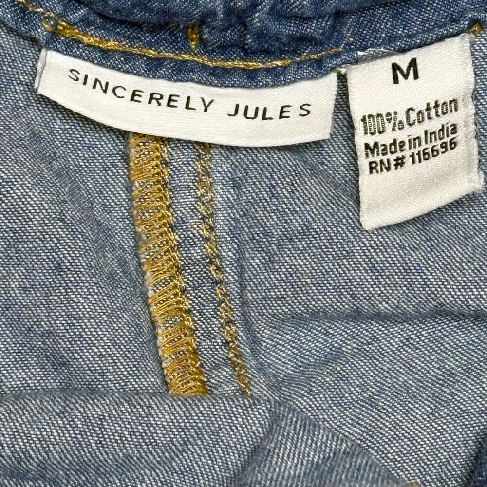 Sincerely Jules Light Blue Denim Jumpsuit - Picture 4 of 4